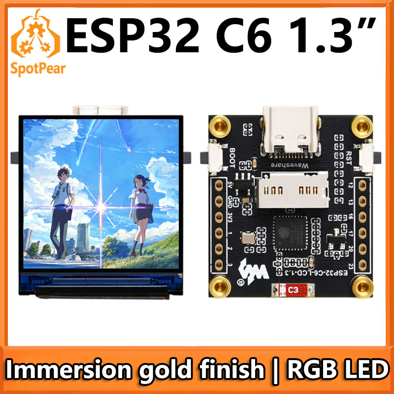 Espressif Esp32 - Placa de desarrollo LCD ESP32-C6, pantalla
