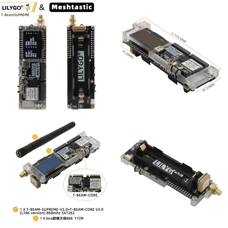Esp32 S3 - Módulo LILYGO T-Beam ESP32-S3 SX1262 Meshtastic