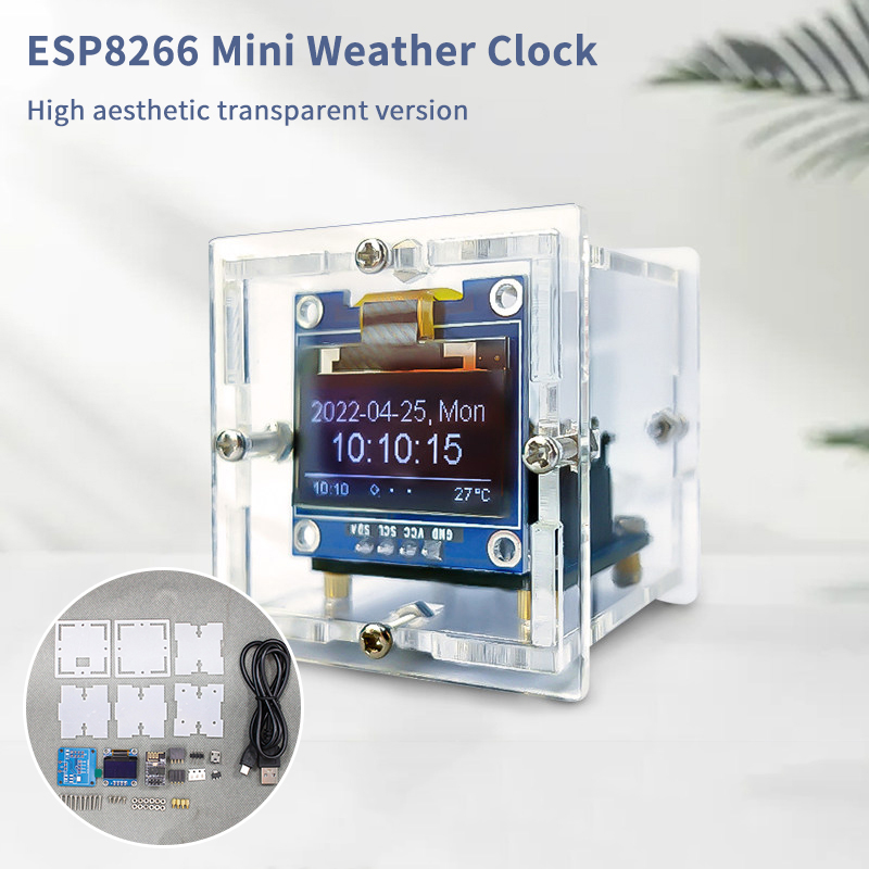 Kit de Reloj Meteorológico Min - Esp8266 reseña y precio